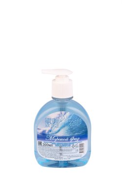 Moskova, Rusya - 08 / 26 / 2020: sıvı sabun, deniz meltemi