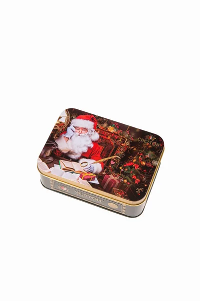 Moskou Rusland 2020 New Year Collection Black Tea Chelton Santa — Stockfoto