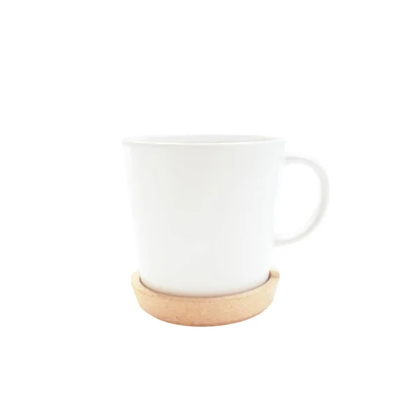 Leere Kaffeetasse Oder Teetasse Isoliert Weißen Hintergrund — Stockfoto