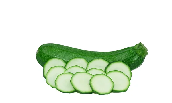 Zucchina Verde Tagliata Anelli — Foto Stock