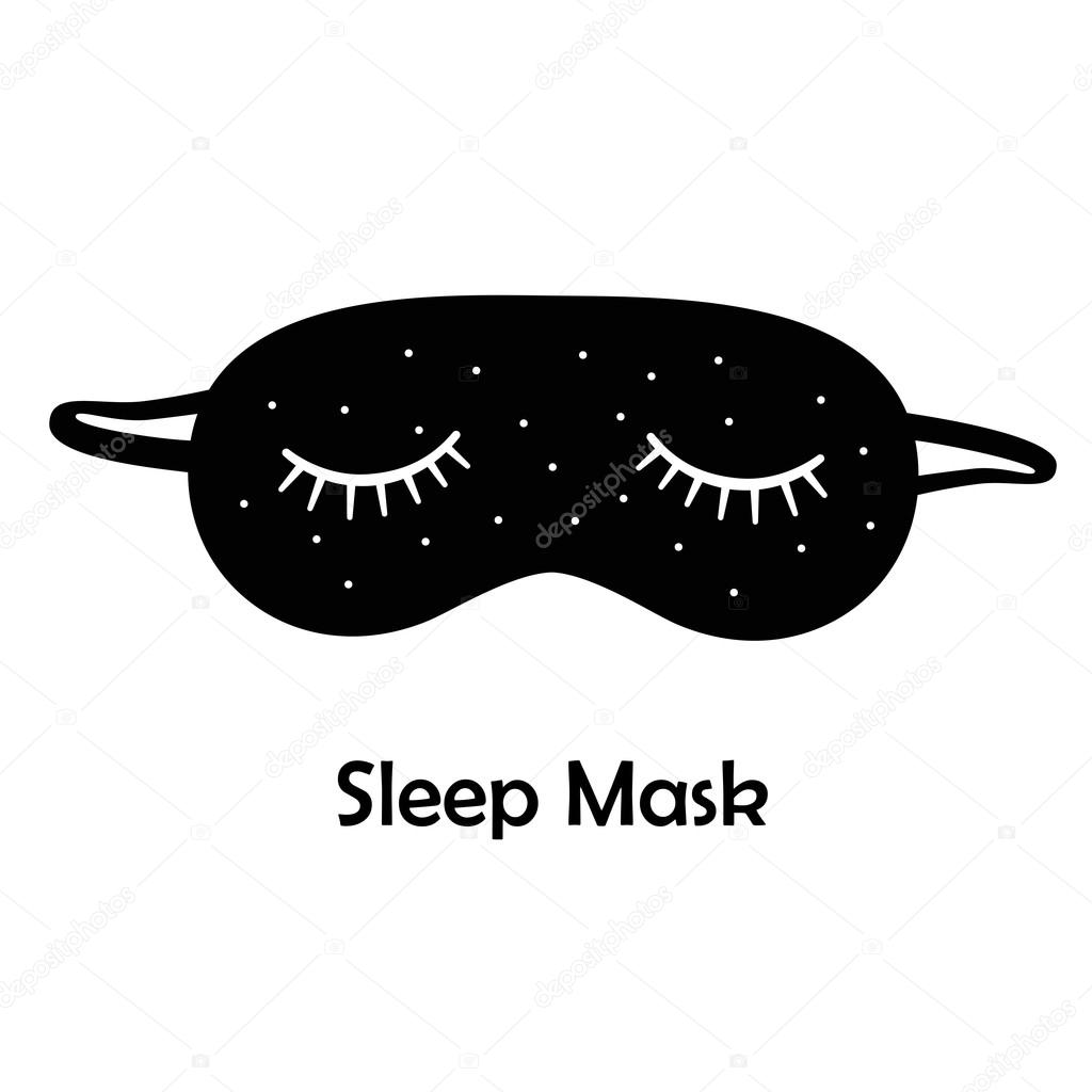 Black sleep mask