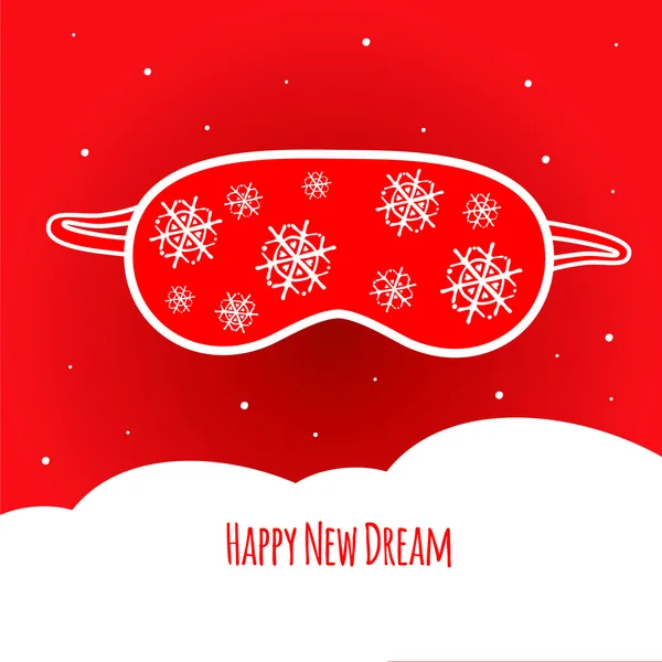 Heureux nouveau rêve — Image vectorielle