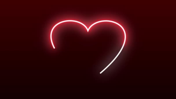 Анімація Серцевих Форм День Святого Валентина Свято Частинки Серця Оживляються — стокове відео