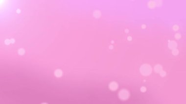 Parçacık animasyonlu pembe arkaplan. Tebrik kartı. 4K video