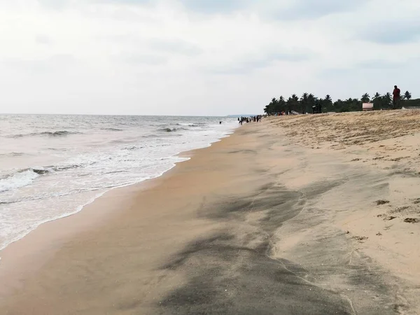 Güzel Calicut sahili manzarası, Kerala, Hindistan 