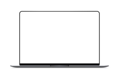 Boş Ekranlı Gerçekçi Uzay Gri Defteri. 16 inç ölçeklenebilir dizüstü bilgisayar. Proje, Sunum için kullanılabilir. Boş Aygıt Modeli. Grupları ve katmanları ayırın. Kolayca Düzenlenebilir EPS Vektörü