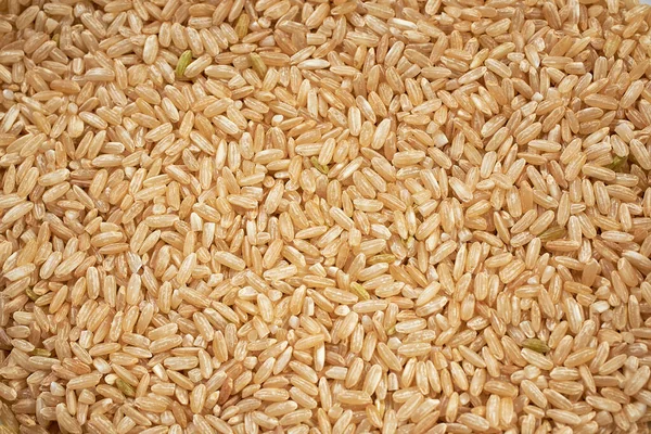 Textura Los Granos Arroz Natural Una Alimentación Saludable Patrón Primer —  Fotos de Stock