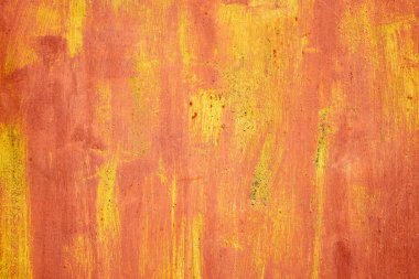 Eski paslı demir yüzey. Metal zemin. Yakın çekim, makro