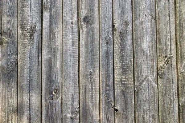 Gray Wooden Background Made Planks Old Fence Close — Stock Photo, Image