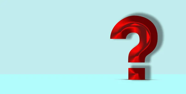 Red Question Mark Blue Background Бізнес Допомога Підтримка Бізнес Faq — стокове фото