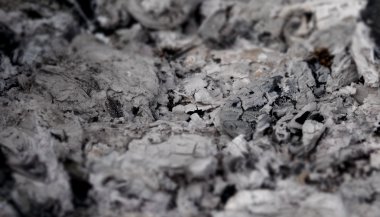 Sonra yanan ateşi sönmüş küller doku arka plan ayrıntılı