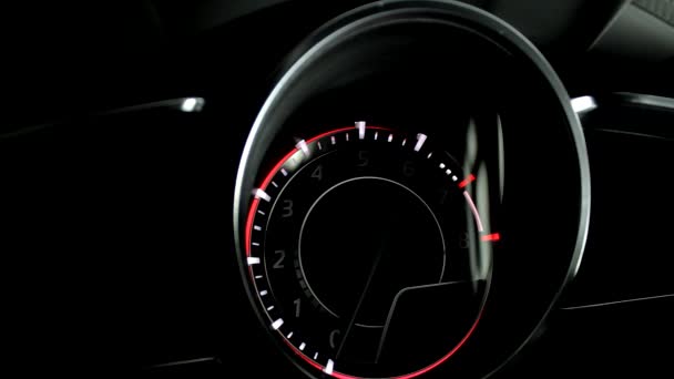 Start motor naald indicatie op moderne dashboard met verlichting ... Start motor naald indicatie op moderne dashboard met verlichting ...