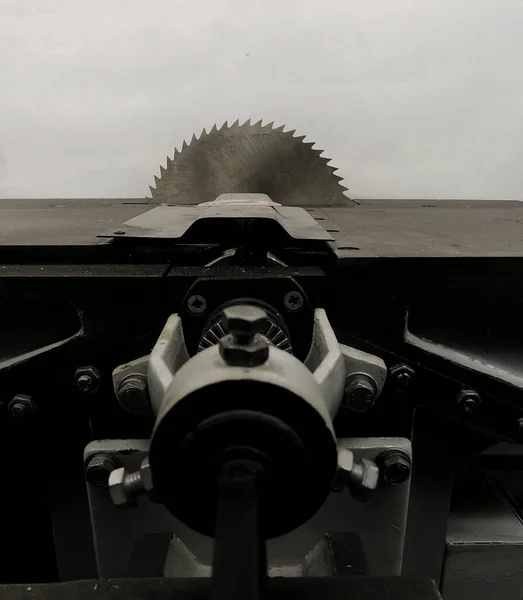 Blade Rotating Saw Machine Detailed Photo — Stock Photo, Image