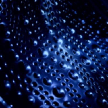 Benzer eğri dairelerin koyu mavi arka ışıklandırması ile çözünmüş dokusu