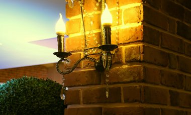 Mum tarzı duvar lambası klasik iç