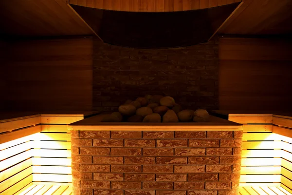 Sauna finlandesa no resort de spa de luxo — Fotografia de Stock