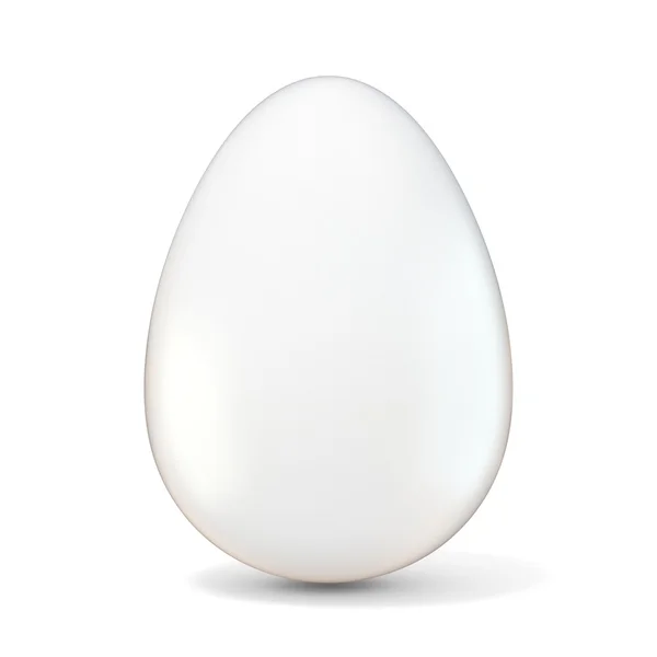 Huevos de Pascua pintados sobre fondo de madera blanca. Concepto Pascua — Foto de Stock