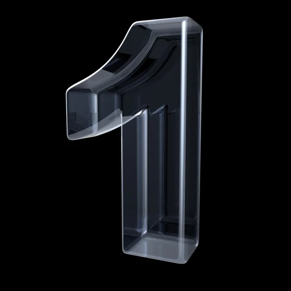 Transparent röntgen nummer 1 en. 3D — Stockfoto