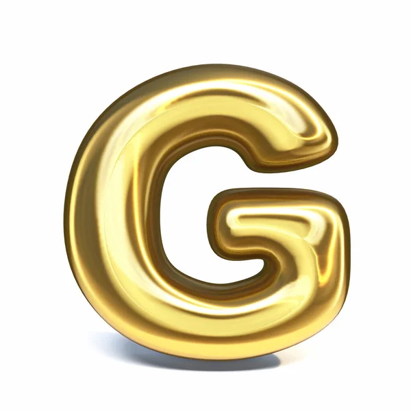 Golden Betűtípus Letter Rendering Illustration Isolated White Background — Stock Fotó