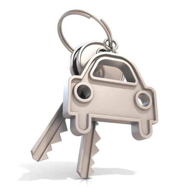 Car keys, isolated on white background — Stock Photo, Image