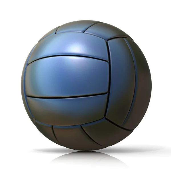 Black volleyball ball, isolated on white background. — Stock Photo, Image