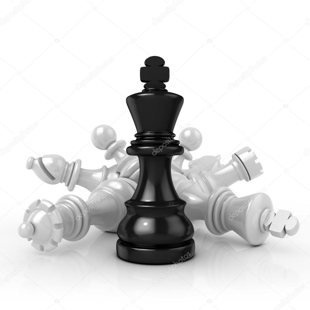 Black king standing over fallen black chess pieces, isolated on white background Stock Photo by ©djmilic 69076997 Black king standing over fallen black chess pieces, isolated on white background Stock Photo by ©djmilic 69076997