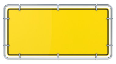 Boş çerçeveli uyarı işareti.