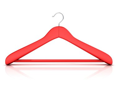 Red clothes hangers clipart