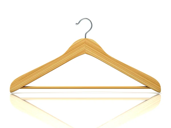 Wooden clothes hangers — Stock Photo, Image