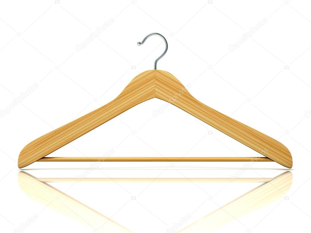 Wooden clothes hangers
