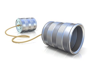 İletişim kavramı: teneke kutu çocuk telefon ip ile