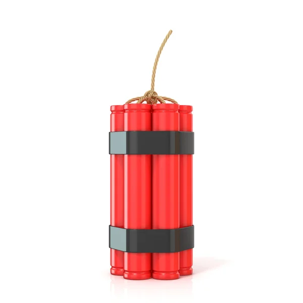 Red dynamite sticks - TNT with wick — Stock Photo, Image