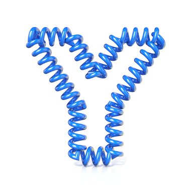 Bahar, sarmal kablo yazı tipi tahsilat mektubu - Y. 3d