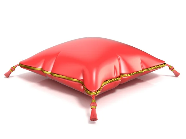 Royal red pillow. 3D render — Stock Photo, Image