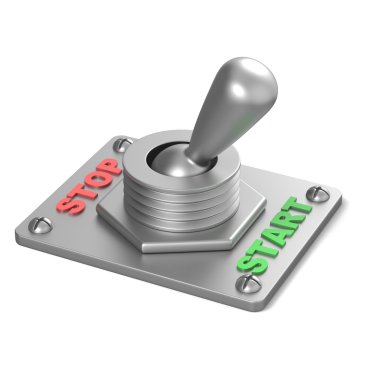 Metal açma/kapatma düğmesi, başlangıç konumu saygısız. 3D