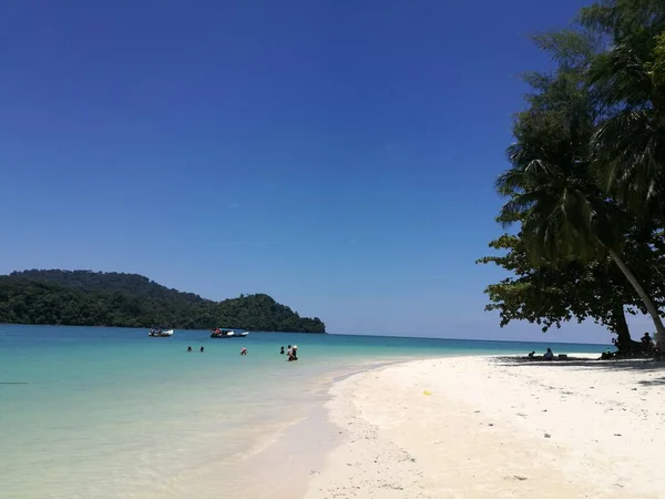 Linda Praia Langkawi Férias — Fotografia de Stock