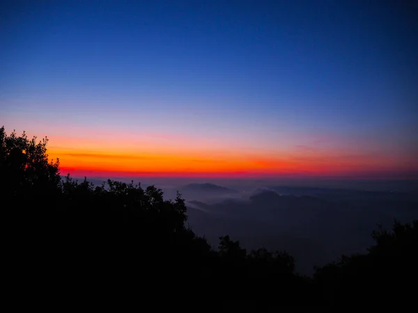 Amanecer Malhumorado Mágico Montserrat Mountain — Foto de Stock