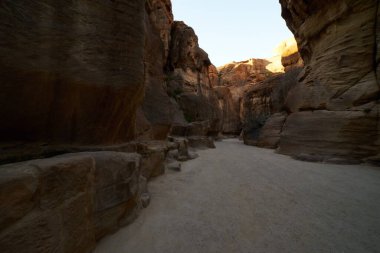 Petra Siq geçidi, insansız.