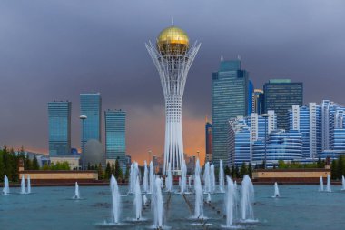 Kazakistan 'ın başkenti, eskiden Astana olarak bilinen Nur-Sultan' ın şehri.