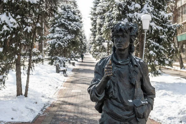 2021 Almaty Kazakhstan Monument Russian Singer Viktor Tsoi Filming Location — Stock Photo, Image