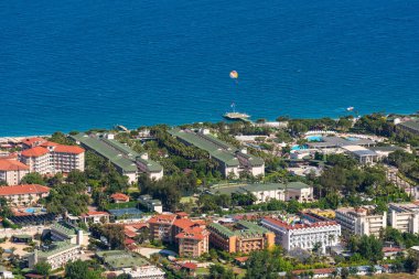 Kemer yakınlarındaki Türk Rivierası 'nda Akdeniz kıyısındaki hava görüntüleri