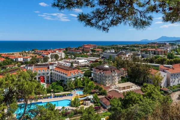 Kemer Yakınlarındaki Türk Rivierası Nda Akdeniz Kıyısındaki Hava Görüntüleri — Stok fotoğraf