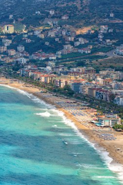 Türkiye 'nin Alanya tatil beldesindeki Kleopatra plajı