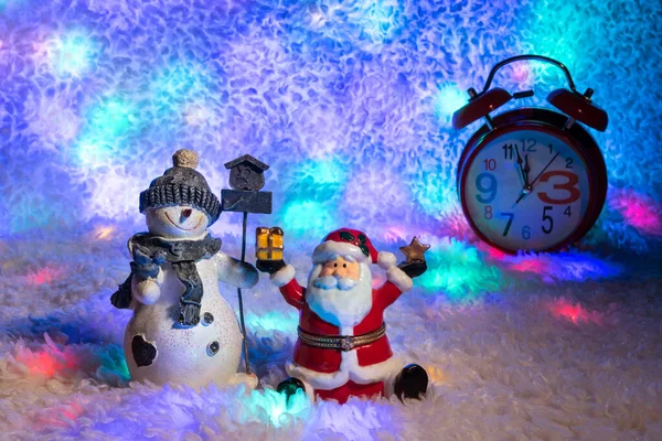 Ceramic Toy Santa Claus Hands Raised — Stock Photo, Image