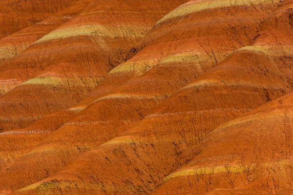 Layered Deposits Red Clay Mountains Altyn Emel National Park Kazakhstan — Stock Photo, Image