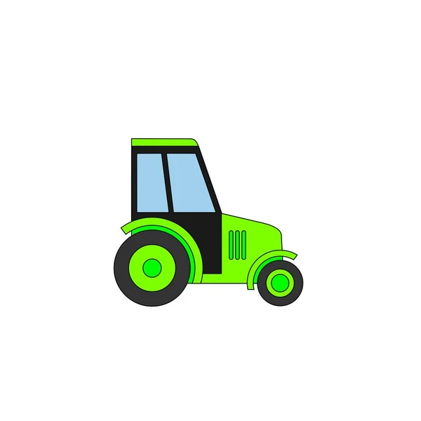 Illustration Vectorielle Conception Véhicule Lourd Tracteur Industriel — Image vectorielle