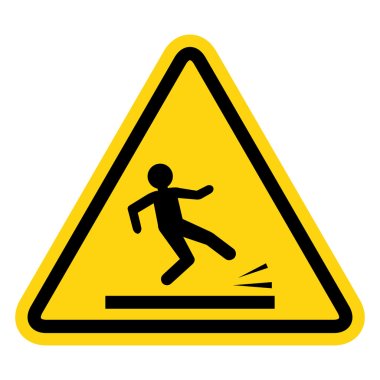 Wet floor warning sign clipart