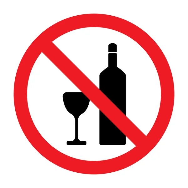 Отсутствие признаков употребления алкоголя Стоковая Иллюстрация