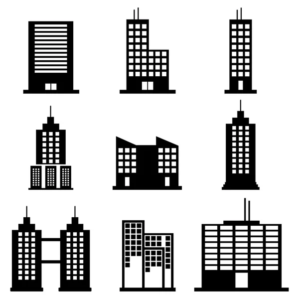 Building Icons set — Stock Vector