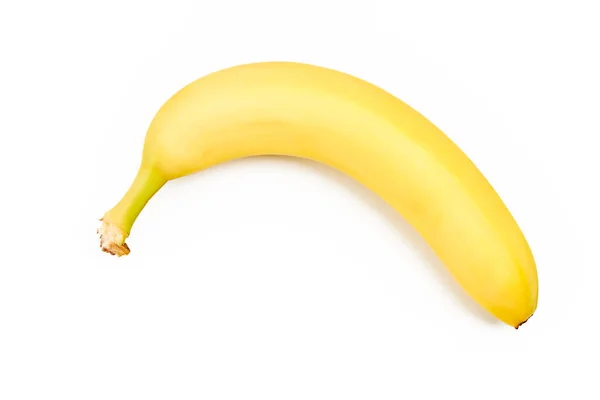 Banaan Geïsoleerd Witte Achtergrond Gezonde Voeding Fruit — Stockfoto